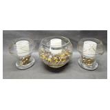 Party Lite Calypso Gold Tealight Holders