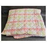 Full Pastel Plaid Quilted Blanket