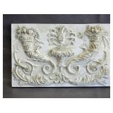 Scrolls Wall Sculpture Relief Plaque Tile