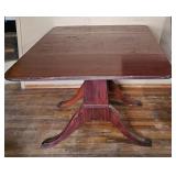 Duncan Phyfe Style Mahogany Drop Leaf Table -as is