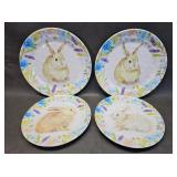 Cotton Tail Lane Melamine Bunny Plates