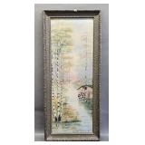 Vintage Framed Oil Painting by Camille Devriend