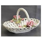 Capodimonte Porcelain Basket