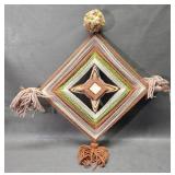 Yarn God's Eye Style Wall Hanging