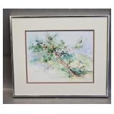 Apple Tree Watercolor by M J Lyon