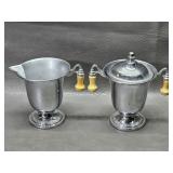 Vintage Farberware Chrome Plate Cream & Sugar Set