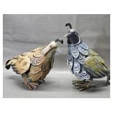 Metal Quail Garden Art