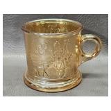 Little Bo Peep Marigold Carnival Glass Mug
