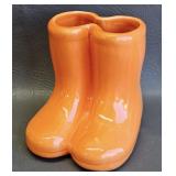 Rain Boots Ceramic Planter