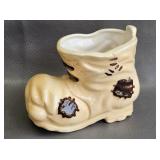 Vintage Old Boot Ceramic Planter
