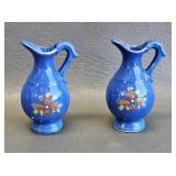 Vintage Miniature Floral Pitchers - Japan