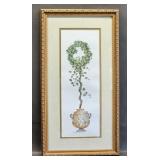 Framed Ivy Topiary Print