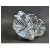 Glass Frog Paperweight