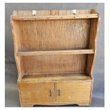 Vintage Miniature China Hutch Display Shelf -as is