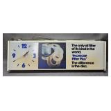 Monroe Filter Advertising Wall Clock - untested