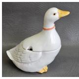 Otagiri Japan Ceramic Goose Condiment Jar