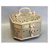 Vintage Brass Cricket Box