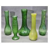 Assorted Green Vases