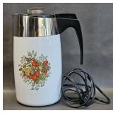 Corning Ware Le Cafe Percolator Spice of Life