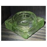 Vintage Glass Inkwell - glows