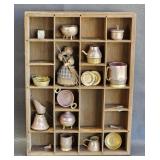 Vintage Miniature Cookware Display Curio - as is