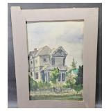Old Hanford House Watercolor - Unframed