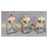 Miniature Decorative Brass Candle Holders