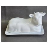 Cow Shaped Ceramic Butter Dish