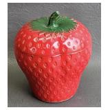 Hazel Atlas Milk Glass Strawberry Jam Jar