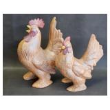 Vintage Ceramic Rooster & Hen