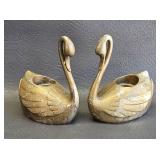 Vintage Swan Candle Holders