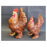Vintage Ceramic Rooster & Hen