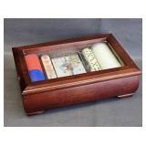 Poker Set in Wooden Box
