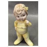 Vintage Ceramic Toddler Figurine - Japan