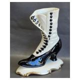 Victorian High-Top Button Ceramic Boot - Atlantic