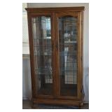 Oak Curio Cabinet