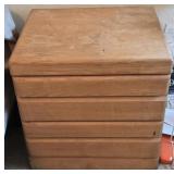 Oak Nightstand - 2 Drawers