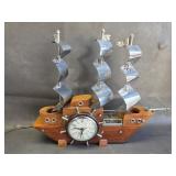 MCM United Clipper Ship electric clock