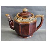 Vintage Brown Drip Glaze Tea Pot
