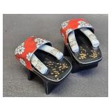 Vintage Japanese Geta Sandal Salt & Pepper Shakers