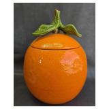 VTG California Originals Orange Cookie Jar - as is
