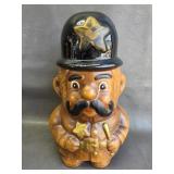 Keystone Cop California Pottery Ceramic Cookie Jar