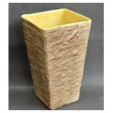 MCM Shawnee Burlap Weave Art Vase