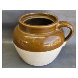 vintage stoneware bean pot