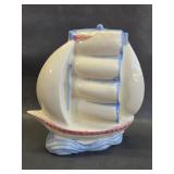 Sailboat wall pocket planter