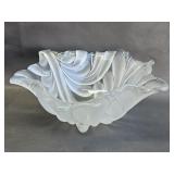 Vintage Mikasa Walther Glass Leaf Bowl