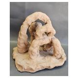 Vintage Clay Art Sculpture