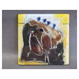 Vintage Fused Glass Tile