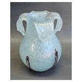 vintage Czech/Bohemian art glass vase