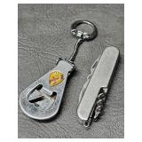 multi-tool pocket knife & Keychain bottle opener